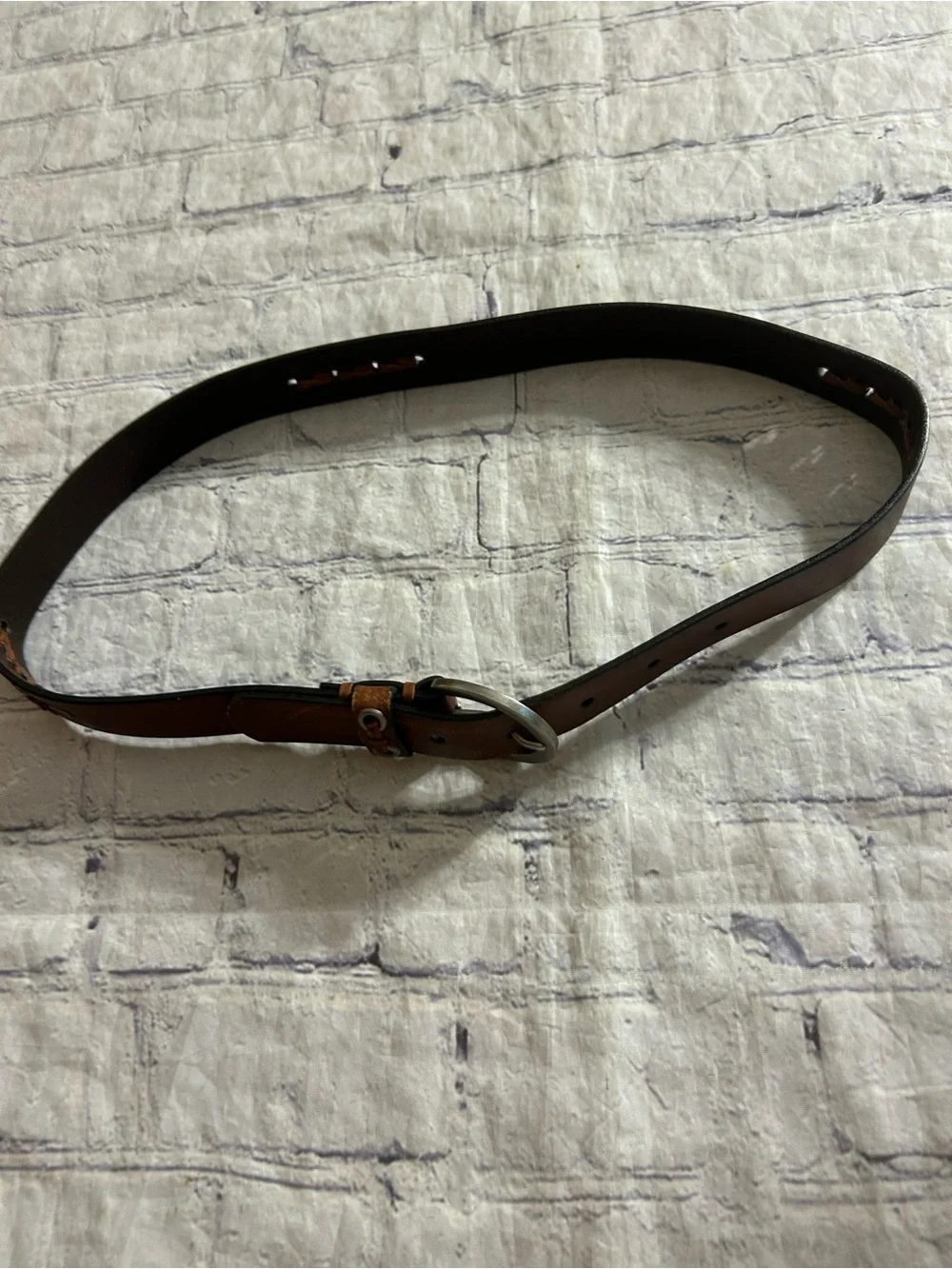 ROLFS VINTAGE BROWN LEATHER BOHEMIAN DETAILS ON BAND WOMEN’S BELT SIZE MEDIUM